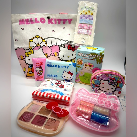 Hello Kitty Other - Hello Kitty Mega Bundle Licensed Sanrio + Tote Makeup Gift Set